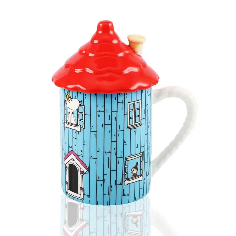 Anime Merchandise Mugs - 401-500ml 무민 하우스 세라믹 머그, 애니메이션