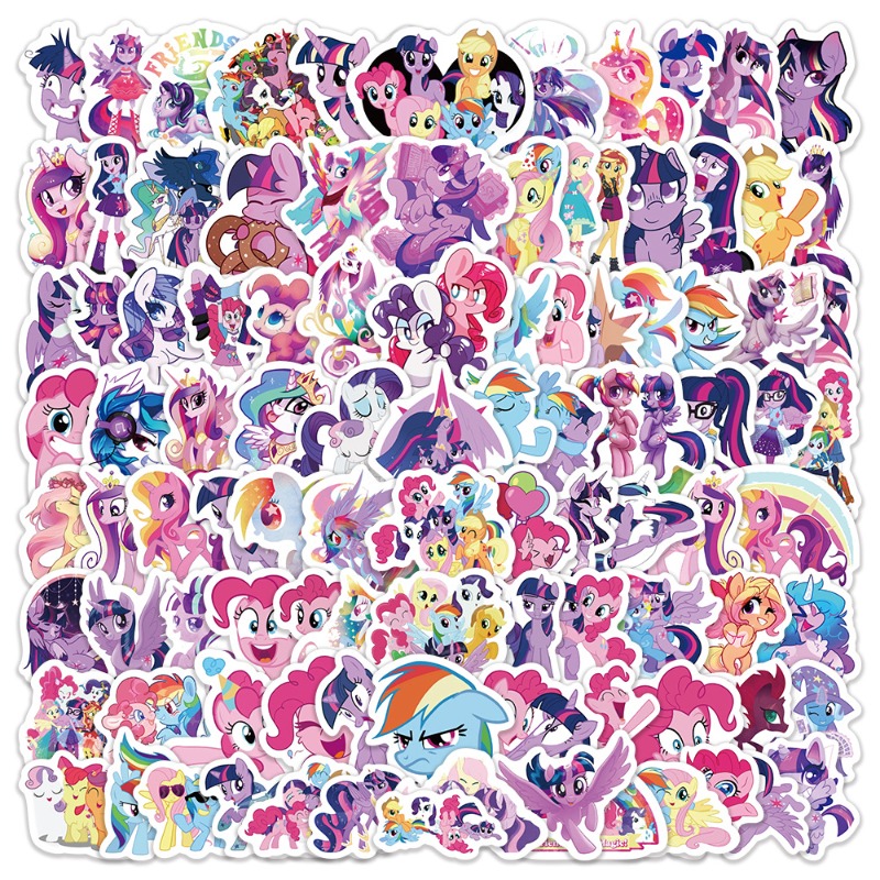100pcs 만화 마이 리틀 포니 트와일라잇 스파클 패 - Original Anime Merchandise 리뷰 및 가격