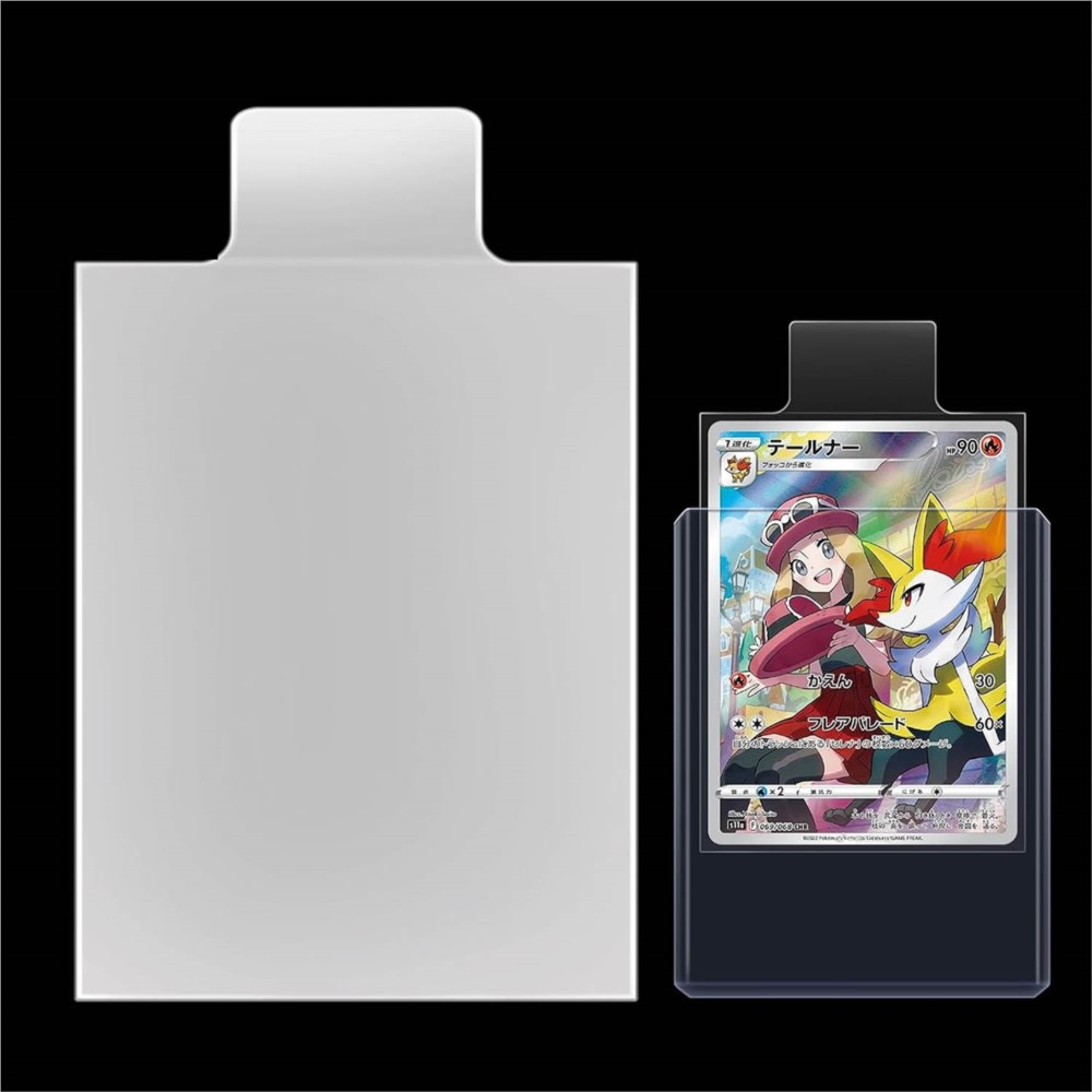 100-500Pcs 투명한 양각 탭형 카드 슬리브 보호 - Collector Card Sleeve 리뷰 및 가격