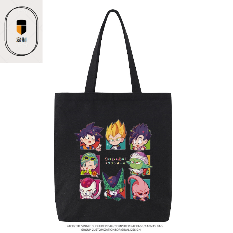 드래곤볼 베지터 손오공 치비 만화 귀여운 캔버스 가방  - Anime Merchandise Japan 리뷰 및 가격
